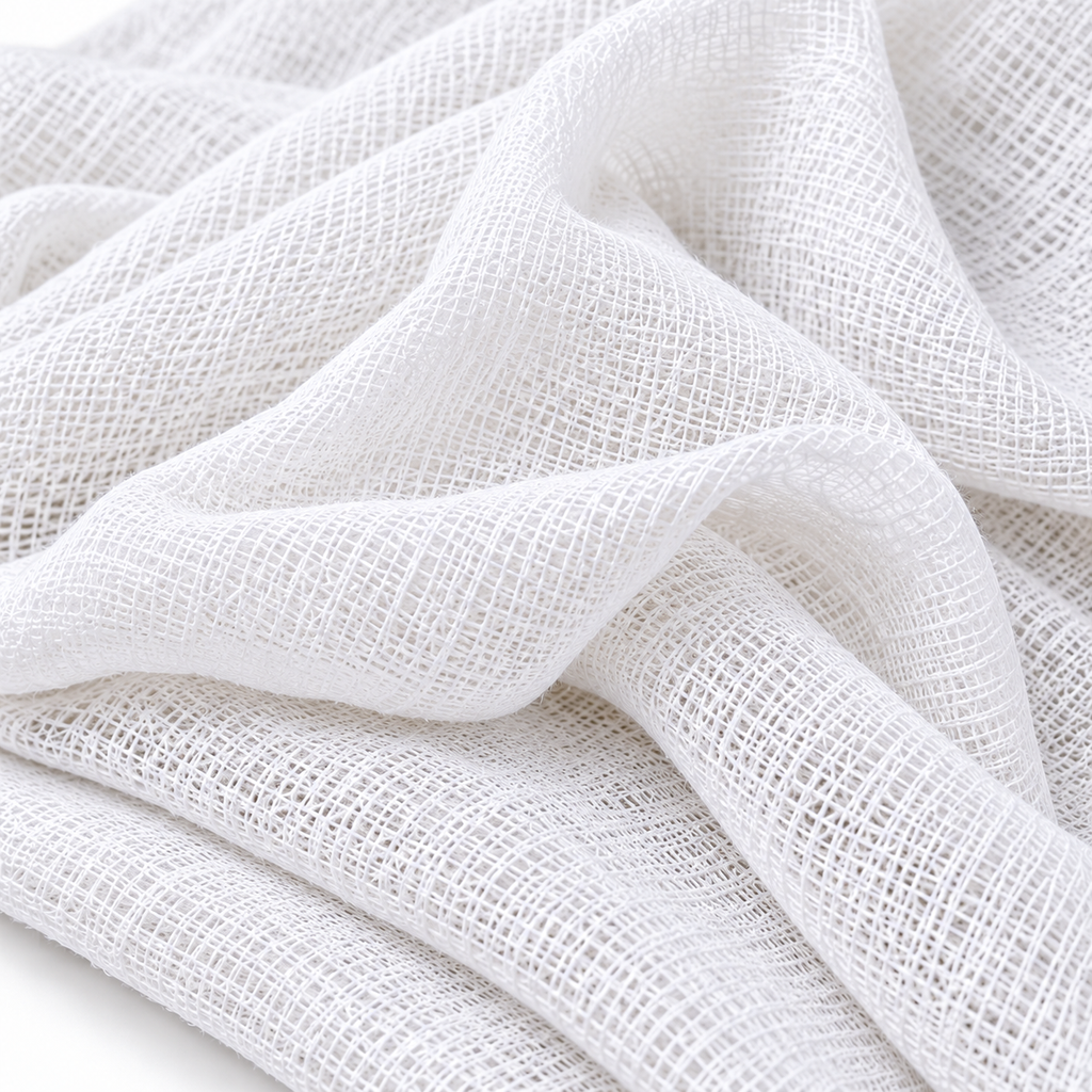 White Malmal Cloth for Polish, Paint Filtering & Kitchen Use | Soft Muslin Fabric | QSAK360