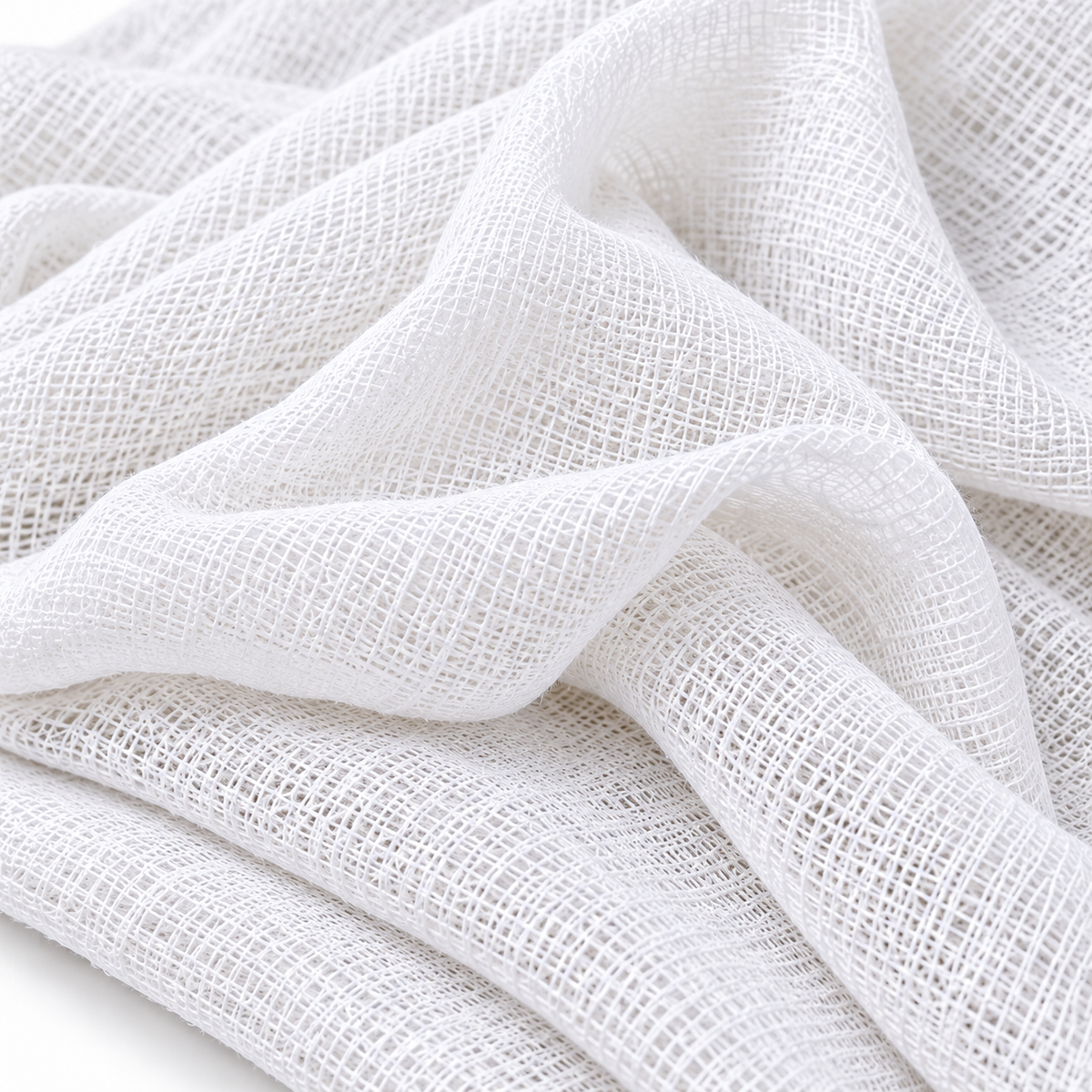 White Malmal Cloth for Polish, Paint Filtering & Kitchen Use | Soft Muslin Fabric | QSAK360
