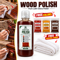 Natural Light Brown Wood Polish | Pure Lakh Dana Polish with Free Colors & Malmal | QSAK360