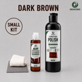 Furniture Polish Kit with High Gloss Shiner – Dark Brown | QSAK360